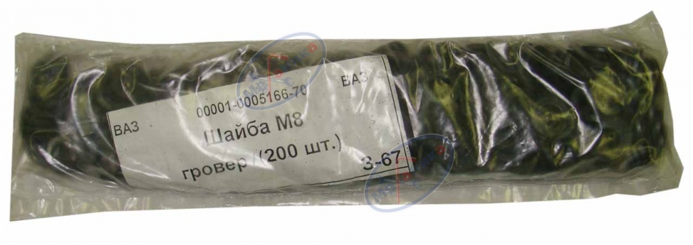 Шайба гровер М 8 черный 200шт