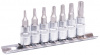 Головки набор 1/4" Torx 7 пр со вставками (АвтоДело) планка (11621) 39838
