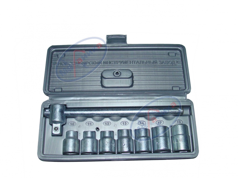 Головки набор 1/2" 6 гр 8 пр (НИЗ) пласт/ф цинк НИЗ-№1 57077025  11277