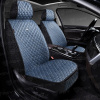 Чехлы-накидки 5D (PSV) Skin 2 FRONT (Синий/Синяя строчка), на передние сиденья, мокрая кожа