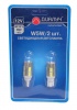 Светодиод 12V W5W (б/ц) W2.1x9,5d 10LSMD(ДИАЛУЧ) WHITE с линзой блистер (габарит)