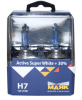 Лампа H7 галог 12V55W+30% (Маяк) Active Super White к-т2шт 72720ASW  
