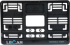 Рамка под номер LECAR чёрная шелкография с вкладышем LECAR для китайских автомобилей (290х170 мм)