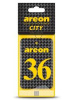 Ароматизатор подвес картон (AREON) "CITY" 36   704-CTY-36